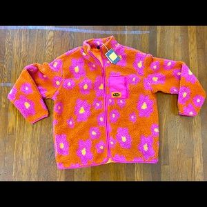Lazy oaf fleece! Super cozy and very bright and cute.